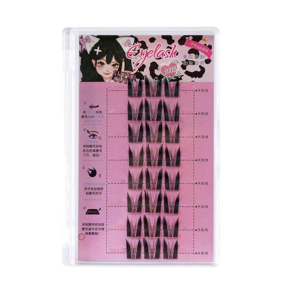 DIY Индивидуальные Пучки Ресниц Наращивание Сегментированные Пучки Ресниц Ежедневные