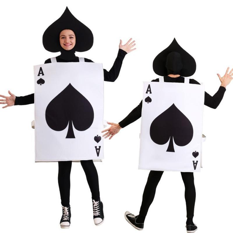 Хэллоуин Алиса в Стране чудес Покер Семейная вечеринка Шоу Костюмы Смешные костюмы