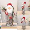 Santa Clause Ornament 12Inch High Santa Figure Christmas Decoration For Mantles Shelf Desktop Display Indoor and Outdoor