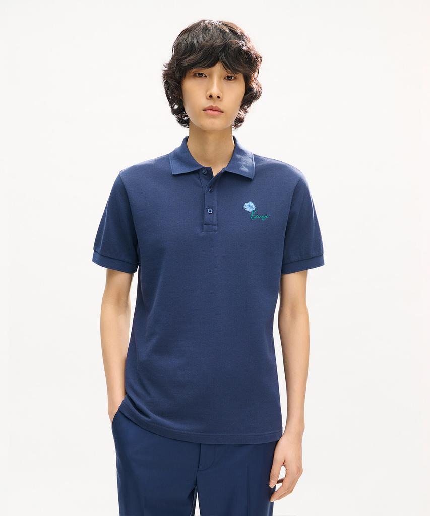 KENZO Men'S Guts Kenzo Tulip Slim Polo Top_K263Am2U02Dbx
