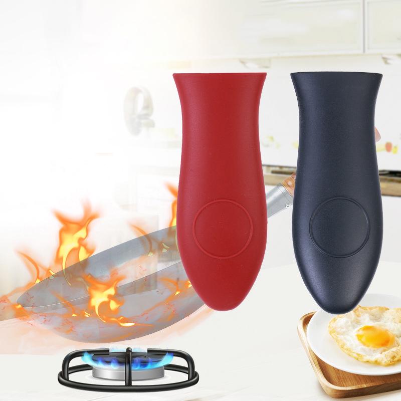 Нескользящий силиконовый держатель для ручек кастрюль Разборные части для посуды Прихватка Чугунная сковорода Ручка для сковородок Крышка Ручка для кастрюль