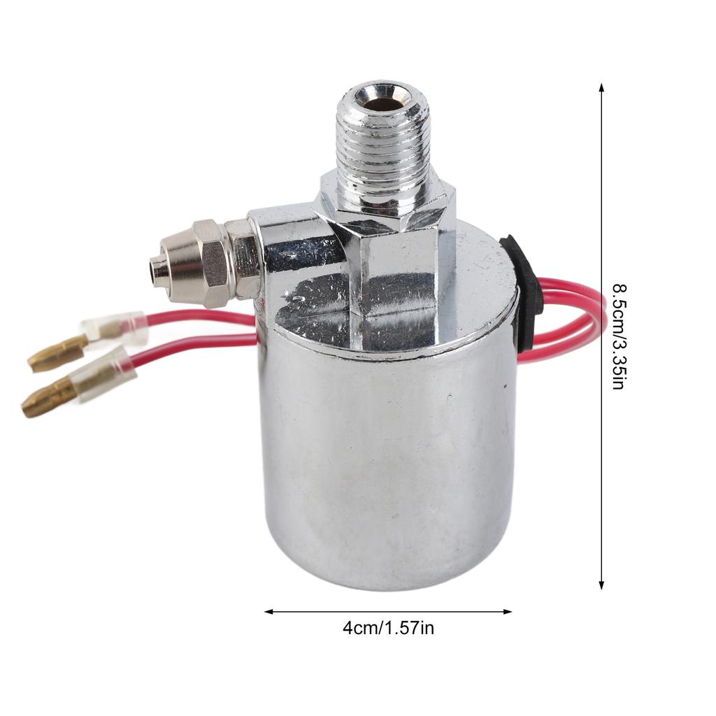 1 4 дюйма NPT 12 В 24 В Универсальный электрический воздушный клапан 200 фунтов на кв. дюйм Электромагнитный клапан для шланга с наружным диаметром 1 4 дюйма для транспортного средства мотоцикла пневматического сигнала