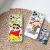 Чехол DT43 Crayon Shin Chan для Samsung A04 A14 A23 A34 A54 M23 M33 M52 M53 Realme 10 9 C30S C35 C55 VIVO Y02S Y21 Y33S Y51 X80 Pro Прозрачная крышка
