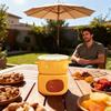 Кружка для шоколадного фондю с антипригарным покрытием Керамический подогреватель Горшок для растапливания шоколада С чашками-формочками Для сыра Маршмеллоу Соусы Десерты