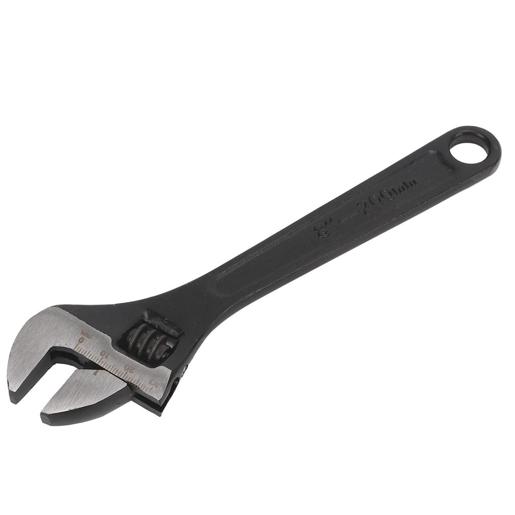 Jaw Adjustable Wrench 45 Steel Larger Knurl Hanging Hole for Professional Home Industrial8in205mm