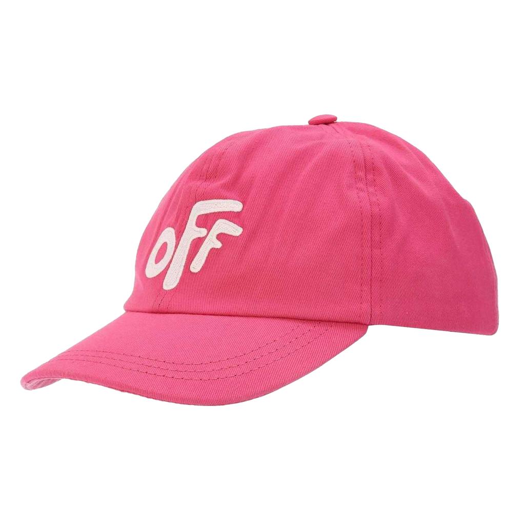 Off White Childrens/Kids Rounded Baseball Cap
