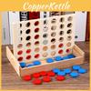 4 Chess Wooden Connected Line Game Board Children Puzzle Toy Educational For