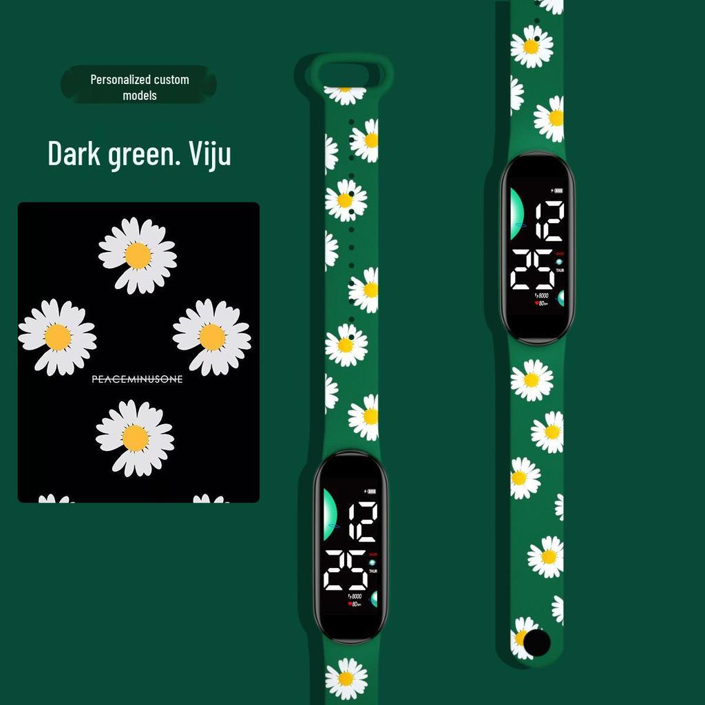 New Cartoon LED Waterproof Sports Watch: Cute Anime Design for Students