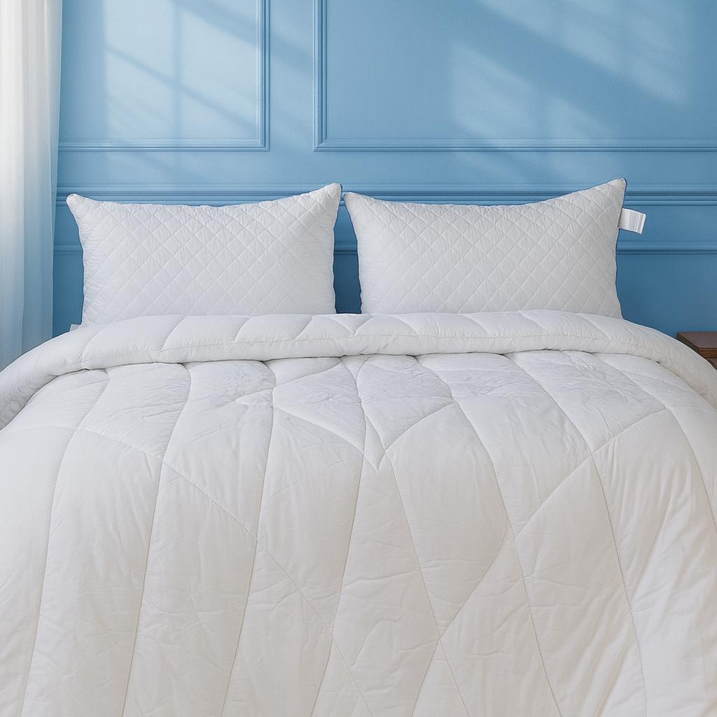 Polyester (Anti-Allergen) Duvet Royal Pearl №012 100% Cotton, 100% Polyester Filling. All Seasons.