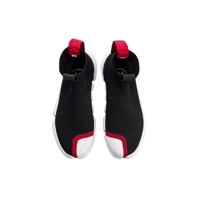 Li Ning износостойкие и легкие высокие винтажные баскетбольные кроссовки женские черные белые красные ABCM052-1