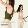 Qiaoyi High-Strength Shockproof Sports Bra for Running & Fitness - Fixed Cup Design for Large Chest