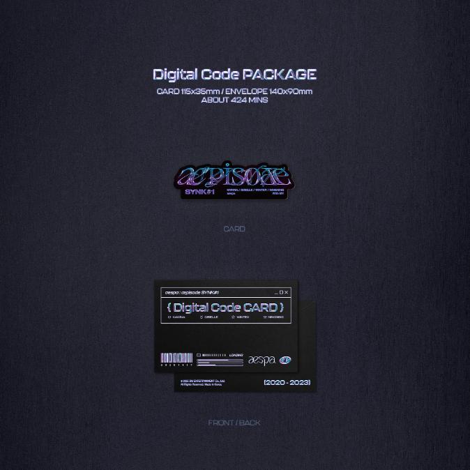 Предварительный заказ aespa aepisode SYNK#1 Цифровой код