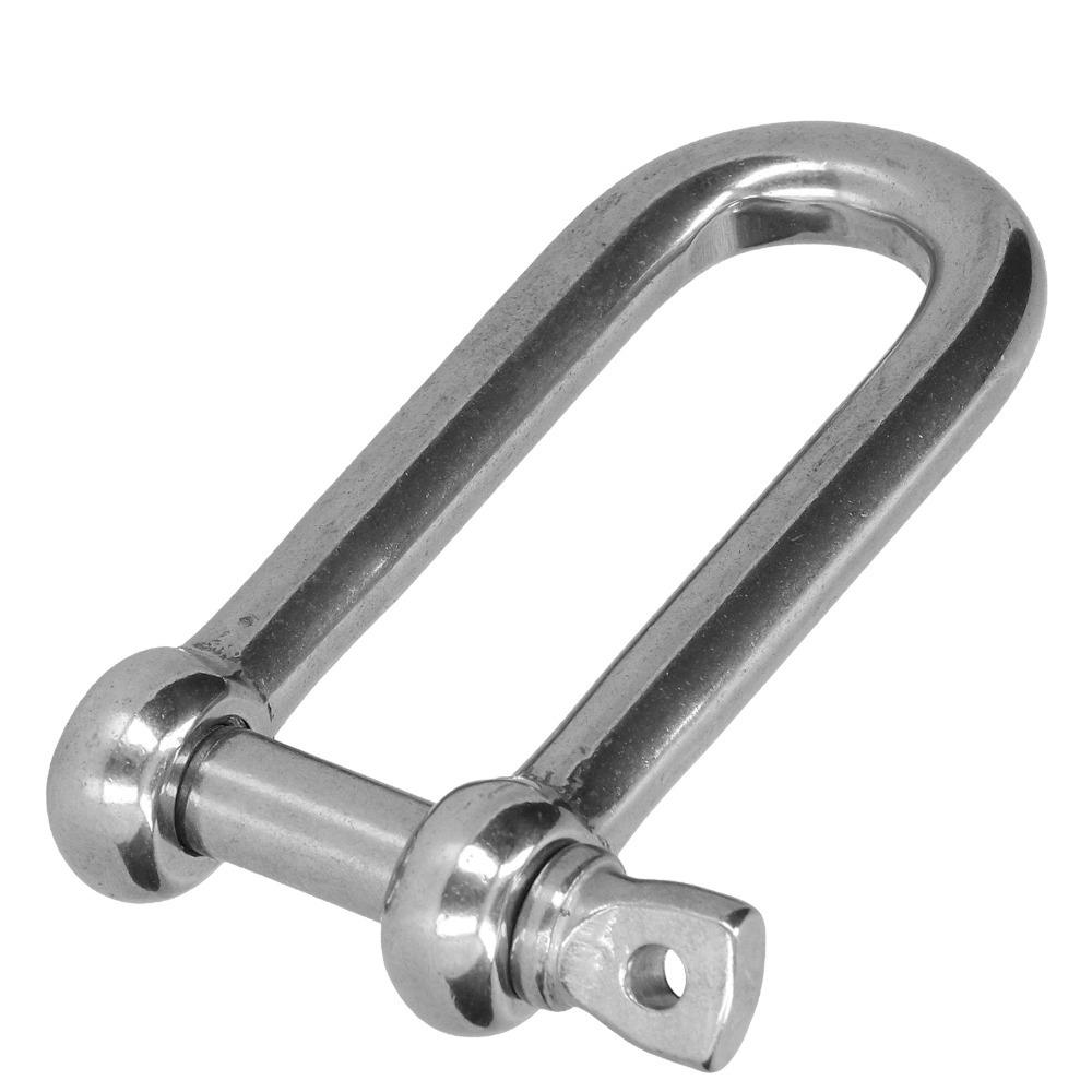 10pcs Durable D Ring Shackle Marine Grade Wire Rope Connector Anchor Screw Pin Marine Application