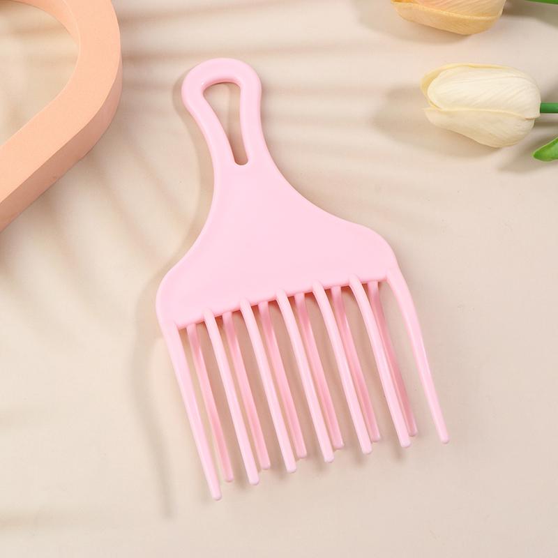 1 шт. вставная расческа для волос в стиле афро, широкая расческа, вилка для волос, щетка для мужчин, масляная головка для волос, пластиковая зубчатая расческа, вьющиеся афро-парикмахерские инструменты