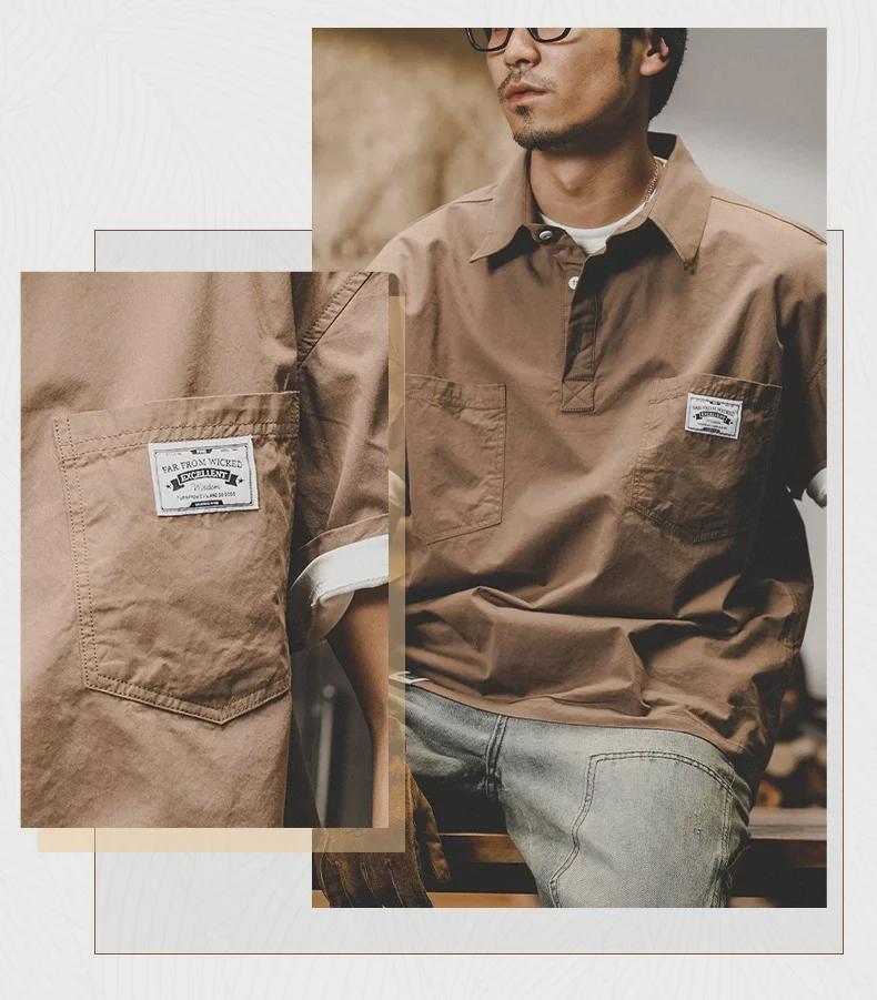 Мужская футболка-поло модного бренда, лето 2022 г., с короткими рукавами и воротником до половины рукава