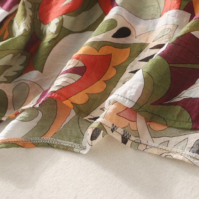 Летняя свободная блузка с v-образным вырезом и цветочным принтом, повседневная рубашка, женские топы