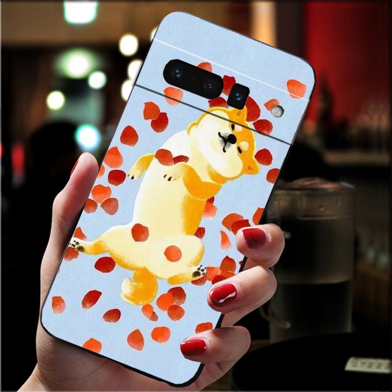 Phone Case for Google Pixel 10 9 Pro XL 8 7 6 Pro Pixel 9A 8A 7A 6A 5A 4A Pixel 8 7 6 5 Shiba Inu Painting Case Funda