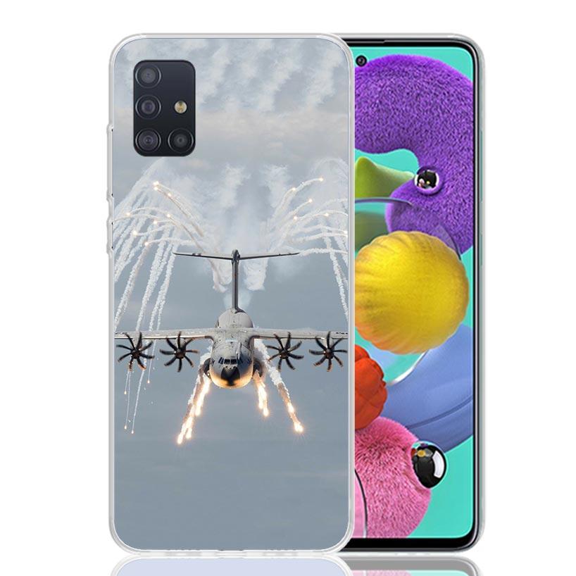 Крутой чехол для телефона с изображением самолета для Samsung Galaxy A52 A32 A22 A12 A02S A50S A30S A51 A31 AA71 Note 20 Ultra 10 S10 Plus Galax