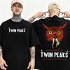 Twin Peaks Fire Walk with Me Cult Movie Graphic T‑shirt Retro Laura Palmer Print Summer Short Sleeve Unisex Casual Oversized Streetwear Tees Tops