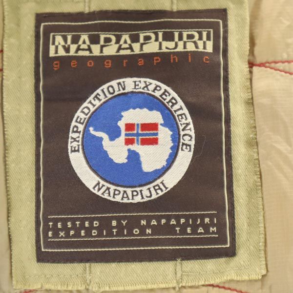 Napapijri Куртка нейлоновая с хлопковым наполнителем, с длинным рукавом, S, черная, капюшон с мехом, мужская, б/у