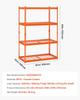 Storage Shelves 4 Tier Adjustable Heavy Duty Garage Shelving Unit 2400 lbs