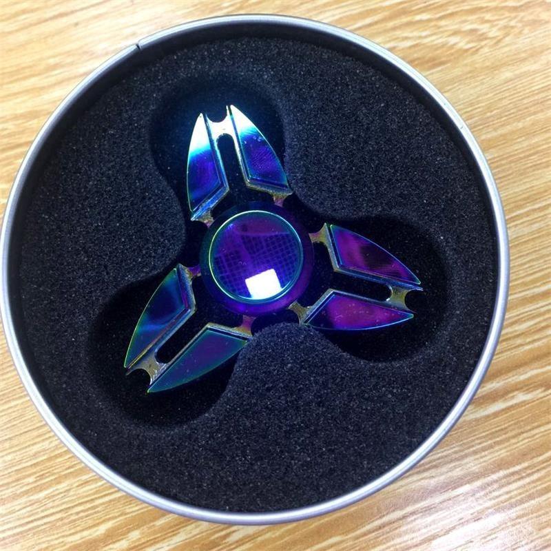 Роскошный радужный сплав фиджет спиннер для снятия стресса и улучшения концентрации