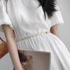 Women Dress Belt Adjustable Length Imitation Pearls Decoration Waistband Shirts Dresses Versatile Accessory