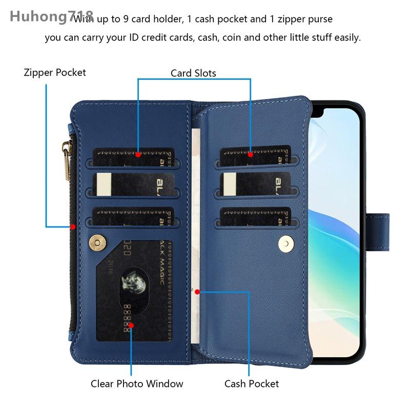 Кожаный чехол на молнии для Tcl 50 XE Pro 60 SE Nxtpaper 60R 502 503 505 605 T509K T5094 P10 K23 K24 5G Чехол-кошелек