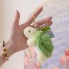 PP Cotton Plush Turtle Key Ring With Sound Green Doll Key Ring  Couple Gift