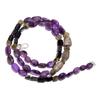 Natural Labradorite Amethyst Black Onyx Gemstone Beads Necklace 17" UB-5118 UB-5118