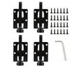 4pcs Adjustable Height Furniture Leveling Feet L Shape Chair Side Bracket  Home