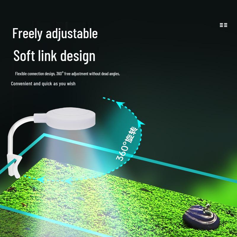 Светодиодный светильник-клипса USB для маленьких аквариумов и водных растений