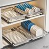 Flagship 304 Stainless Steel Pull-Out Dish Rack