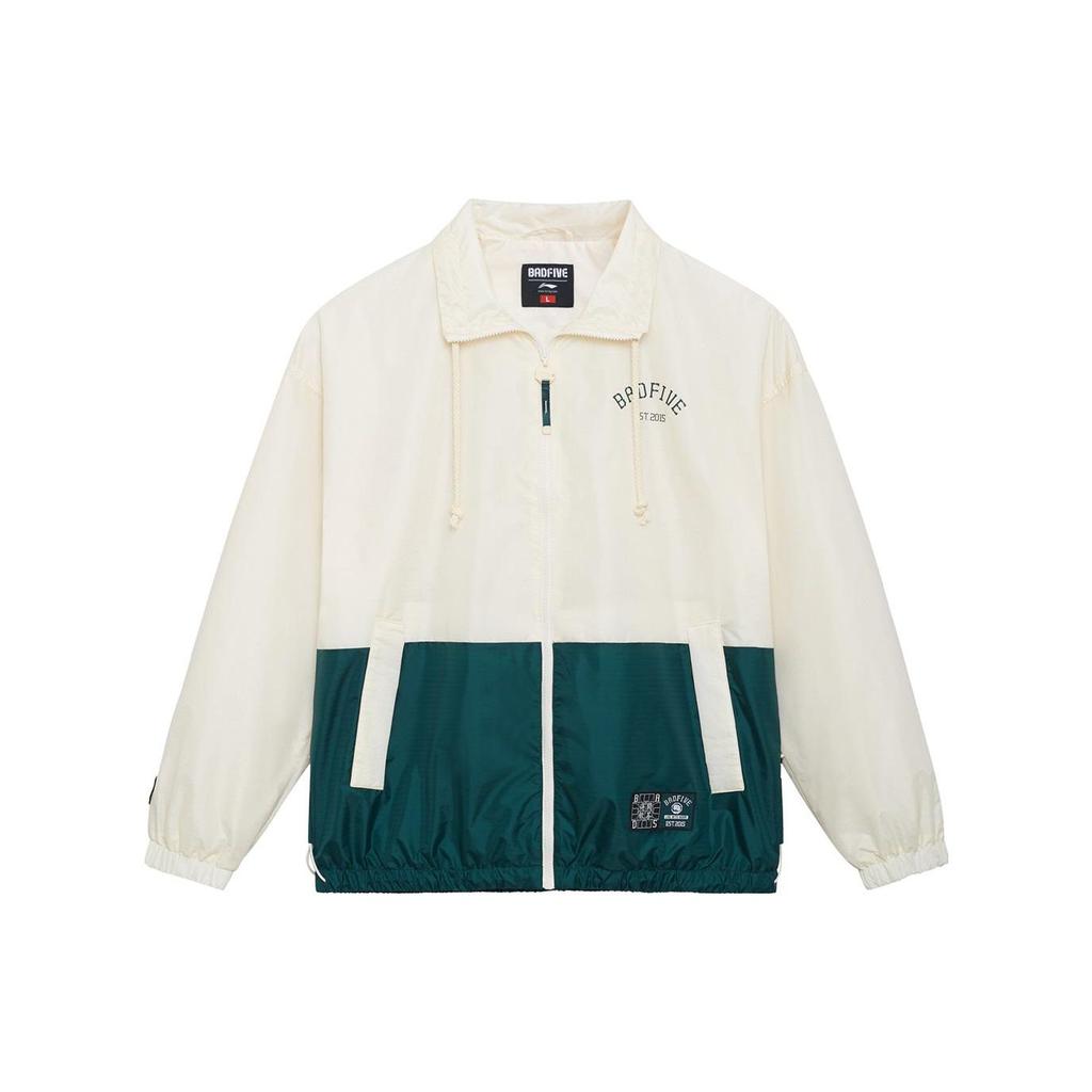 Li-Ning Letter Print Casual Sports Polo Jacket Men Jackets Green AFDSD39-1