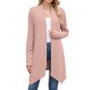New Solid-color Long-sleeved Knitted Cardigan for Women In Autumn