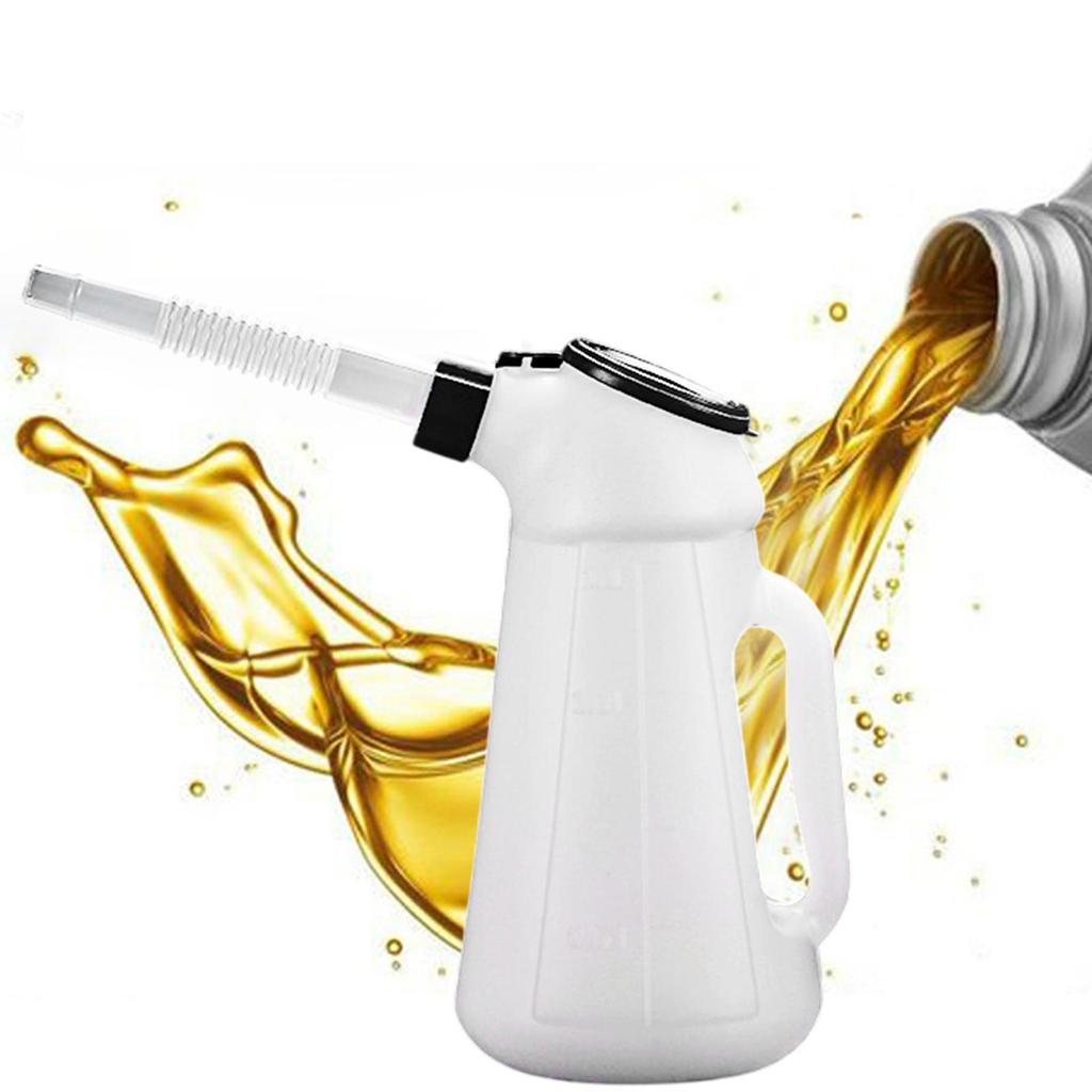Oil Dispenser Jug Measuring Container Equipment Truck Car Oil Can with Spout
