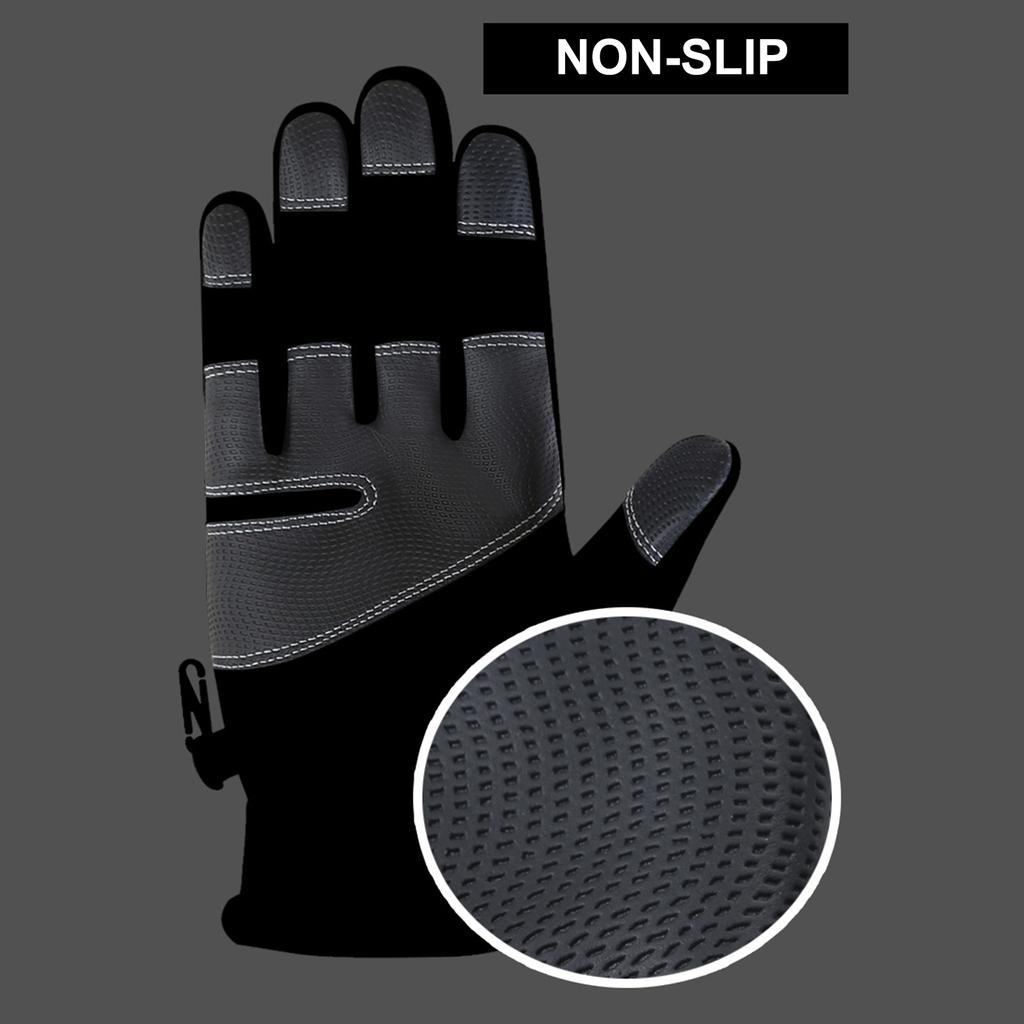 Outdoor Winter Warm Gloves Touch Screen Fingers Gloves Anti Slip Windproof Waterproof for Running Cycle Driving Hiking