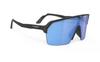 Rudy Project Spinshield Air Sports Black Sunglasses, Matte/Multi-Laser Blue, SP843906-0003