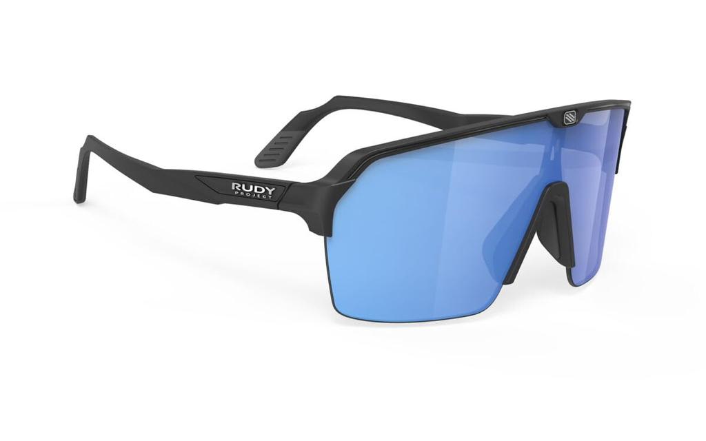 Rudy Project Spinshield Air Sports Black Sunglasses, Matte/Multi-Laser Blue, SP843906-0003