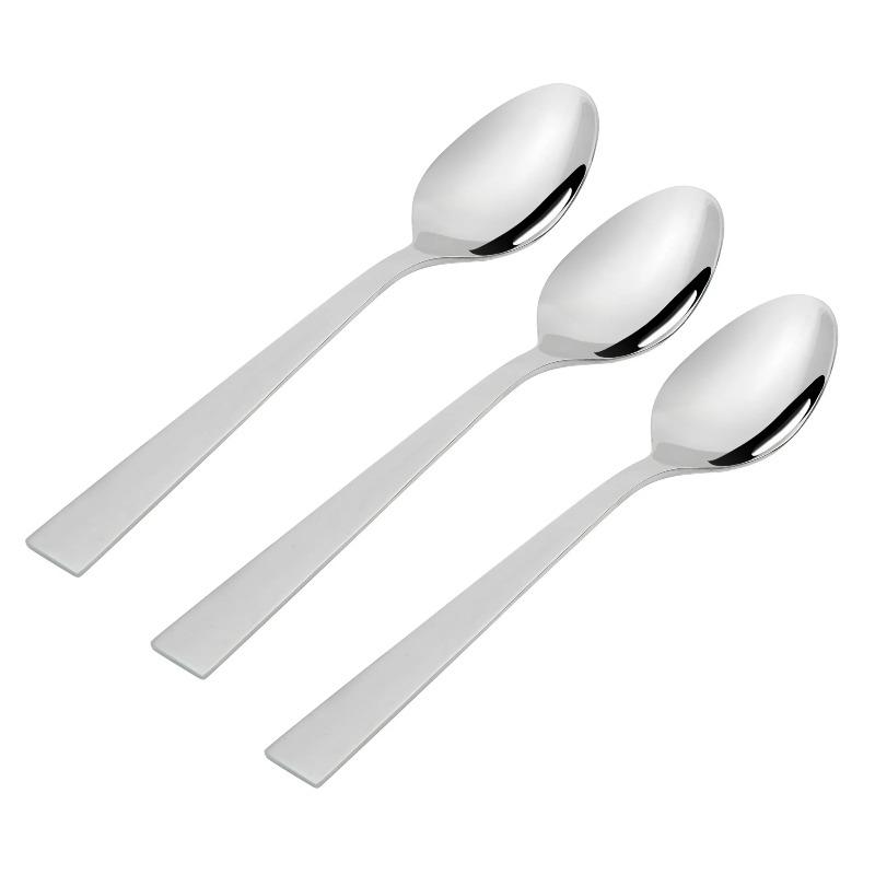 Stainless Steel Teaspoons Adult 3 Piece Set ,Silver4