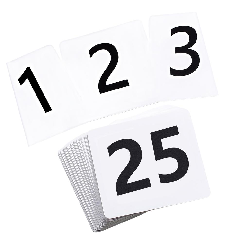 Paper Table Number Cards for Conferences and Parties Double Sided Numbered Seating Cards for Easy Viewing Place Card
