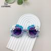 Fashion Cute Children'S Sunglasses Diy Puppy Sunscreen Uv Protection Concave Shape Baby Sunglasses Glasses