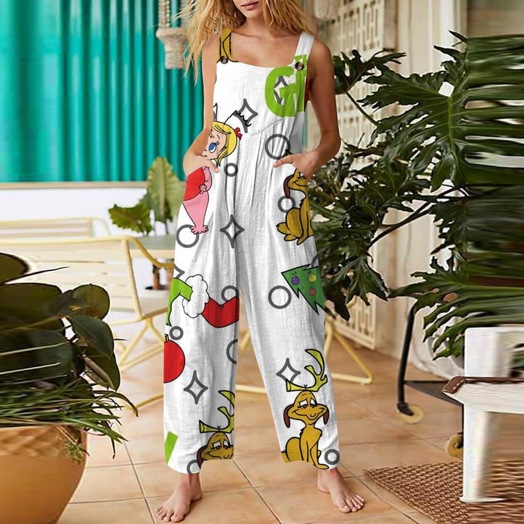 Женские повседневные комбинезоны, комбинезоны с регулируемыми бретелями, летние без рукавов, милые удобные комбинезоны с карманом