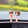 Автомобильные аксессуары Милая мультяшная пара Подвижная кукла Шарики Украшения Автомобиль Милая целующаяся пара Кукла Украшение автомобиля Шарики Украшения