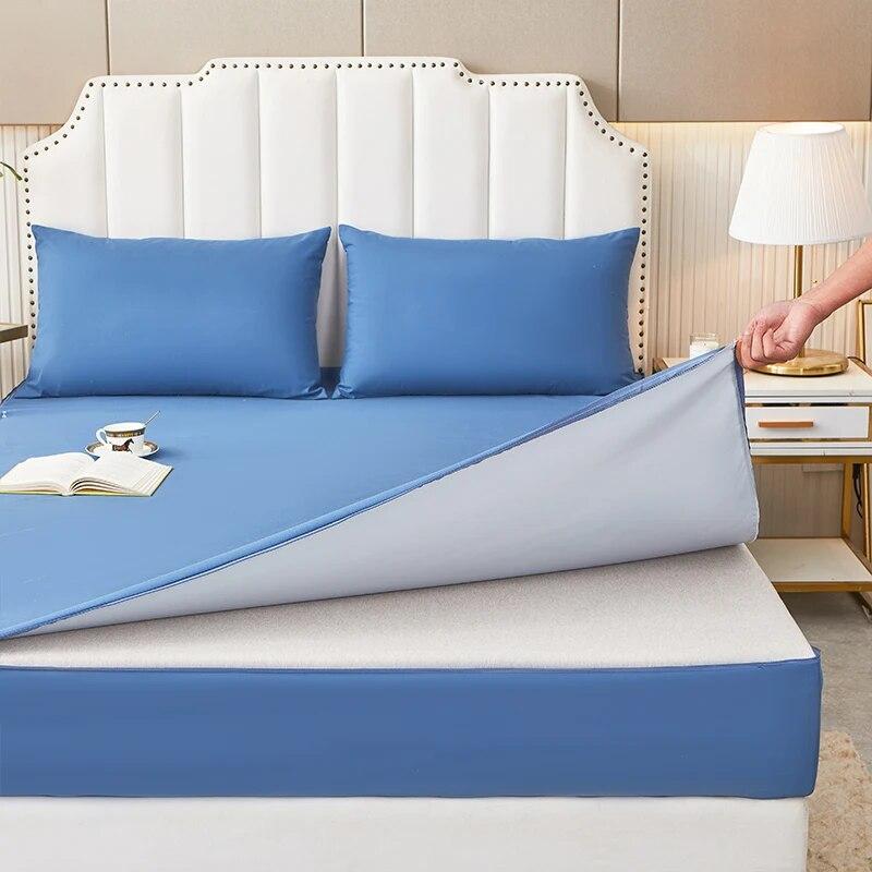 Шестисторонний водонепроницаемый наматрасник «все включено» с застежкой-молнией, устойчивый к мочеиспусканию чехол на кровать, однотонный защитный чехол для матраса, покрывало