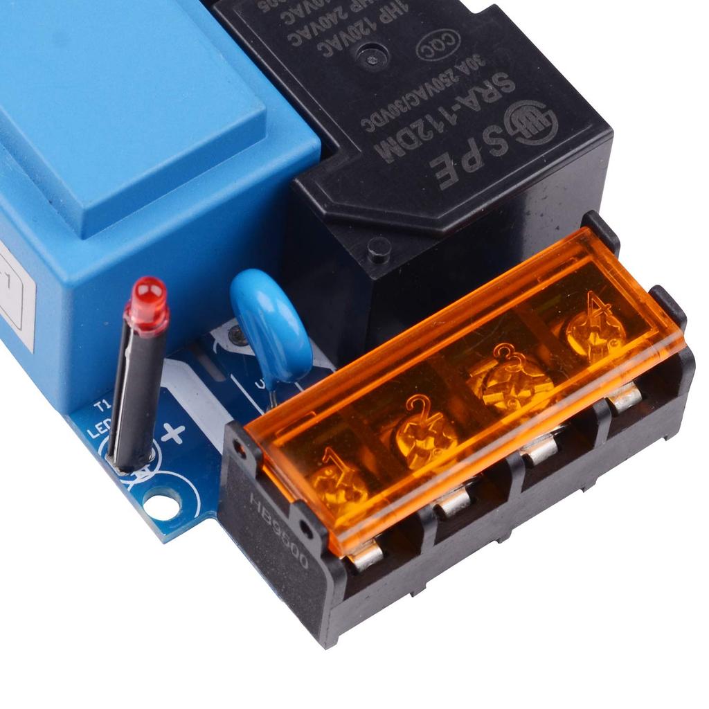 Fushionsea Переключатель с дистанционным управлением, 110 В Беспроводной пульт управления насосом, Реле 30 А, 315 МГц Умный пульт управления двигателем высокой мощности, Управляет водой на ферме