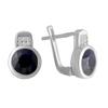 Silver Earrings with Natural Sapphire 4.32ct (2068761)