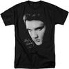 A&E Designs Elvis Presley T-Shirt Close Up Black Tee