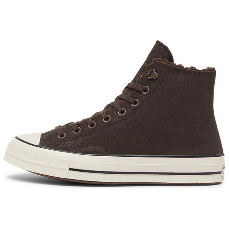 Converse Chuck 70 High Distressed Leather - Fresh Brew Unisex Sneakers Brown A09443C