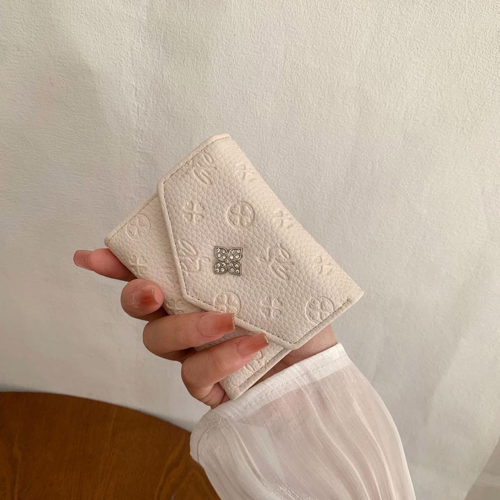 2025 New Women's Wallet Women's High-end Short Wallet Student Women's Card Bag Ins Women's Wallet Change Card